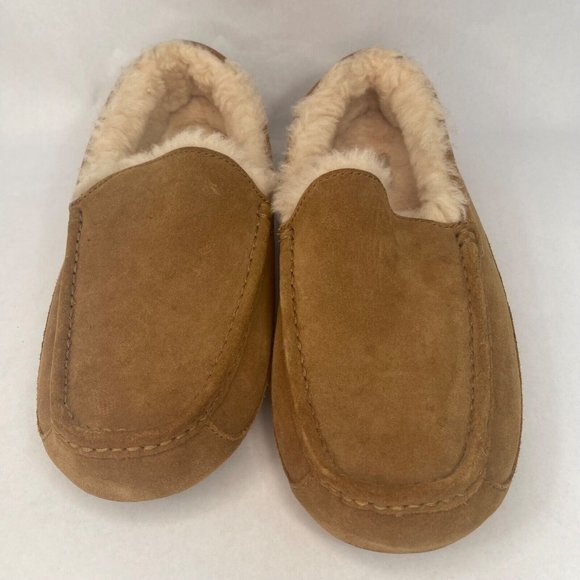 UGG Ascot Slipper suede with rubber sole color chestnut Size 12 main image 15